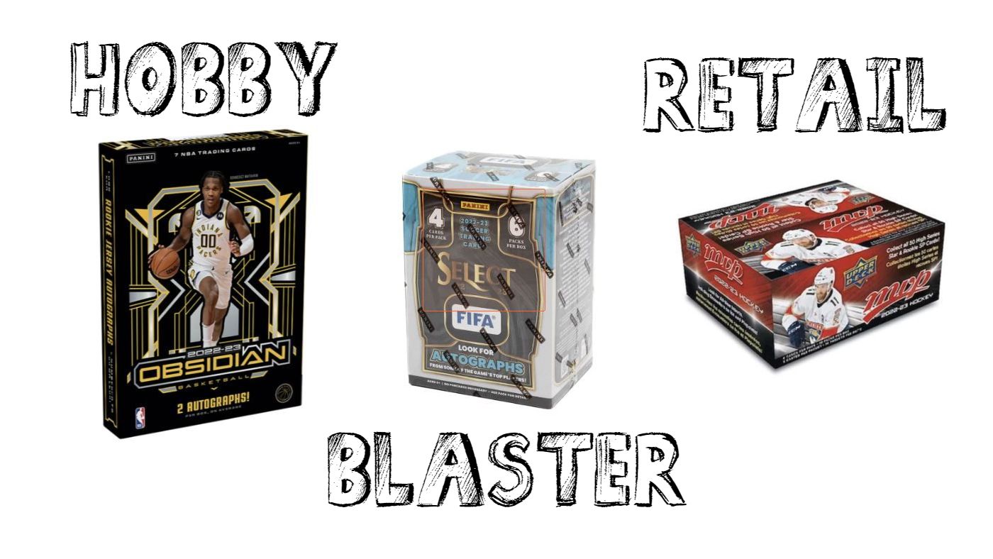 Sportskort: Hva er forskjellen mellom Hobby, Blaster og Retail esker?