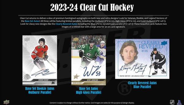 2023-24 Upper Deck NHL Clear Cut Hobby - Sports Cards Norge