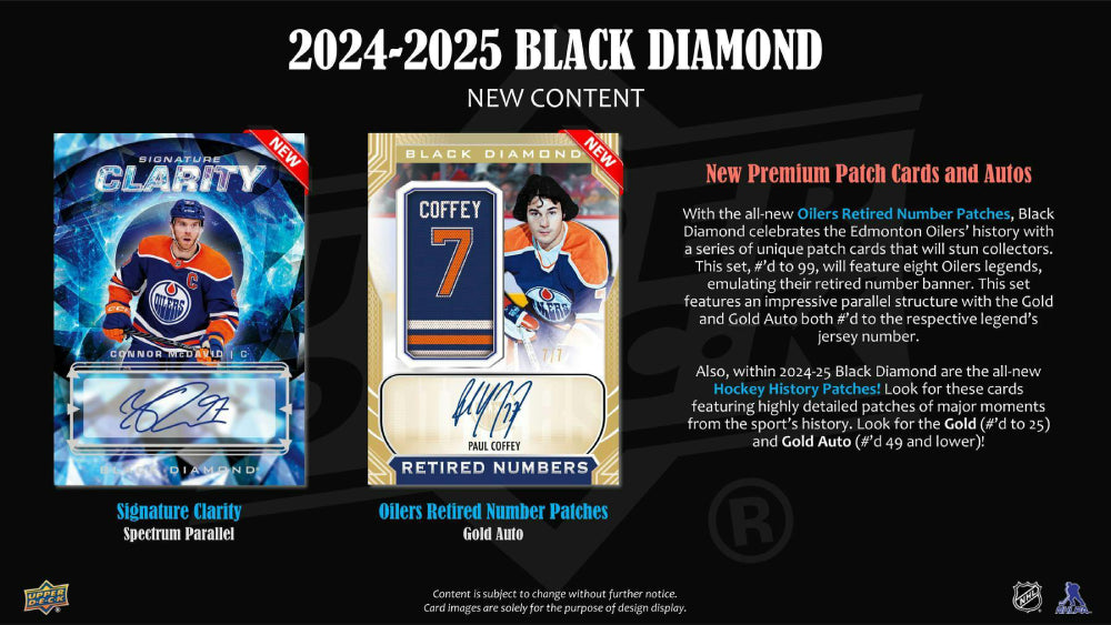 2024-25 Upper Deck NHL Black Diamond Hobby - Sports Cards Norge