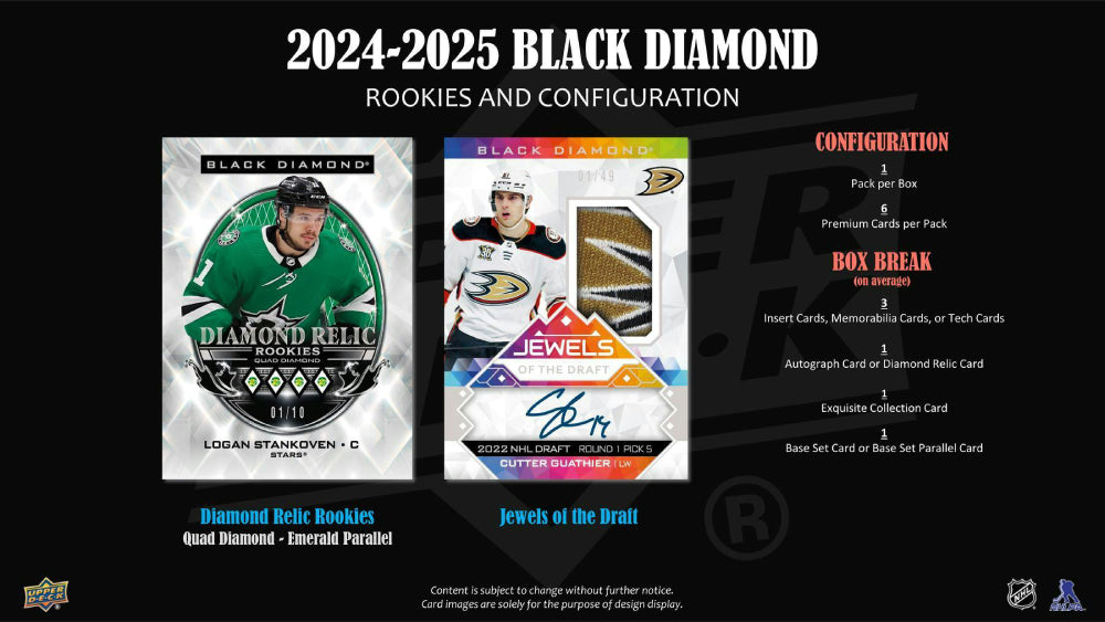 2024-25 Upper Deck NHL Black Diamond Hobby - Sports Cards Norge