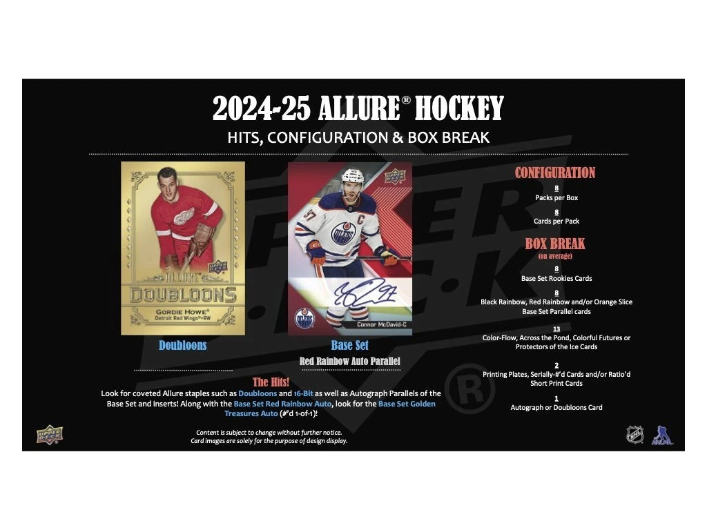 2024-25 Upper Deck NHL Allure Hobby - Sports Cards Norge