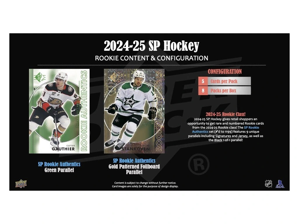 2024-25 Upper Deck SP Hockey Blaster Box - Sports Cards Norge