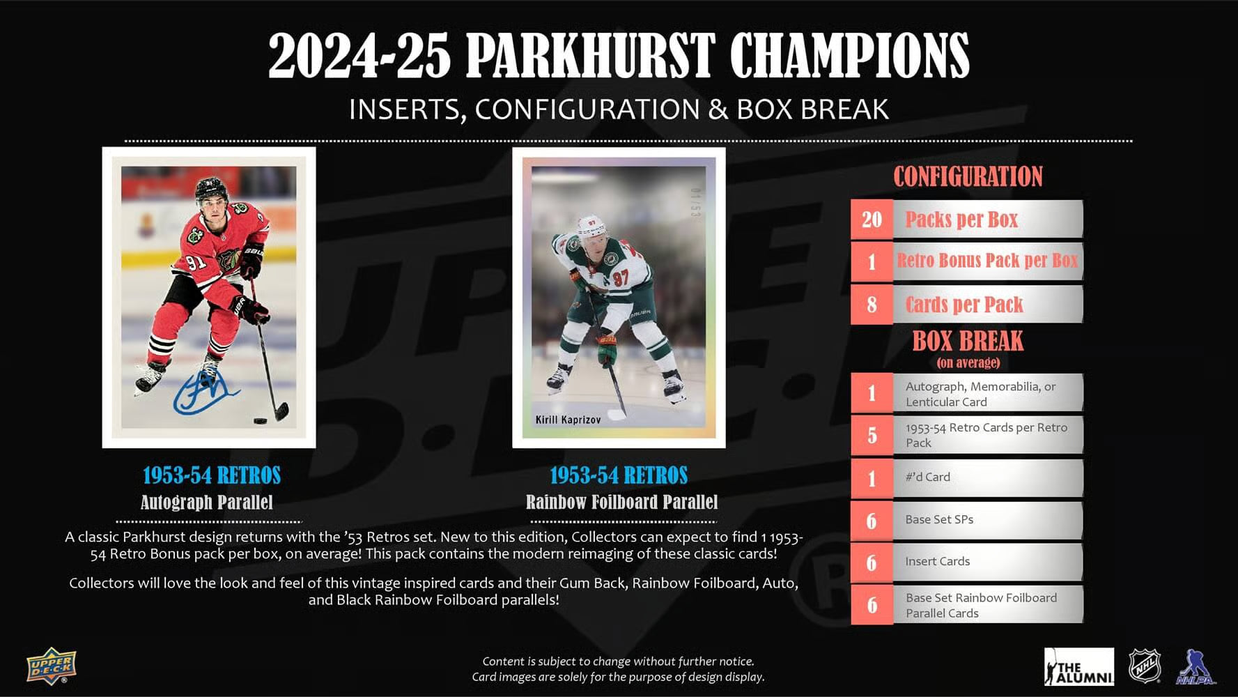 2024-25 Upper Deck NHL Parkhurst Champions Hobby - Sports Cards Norge