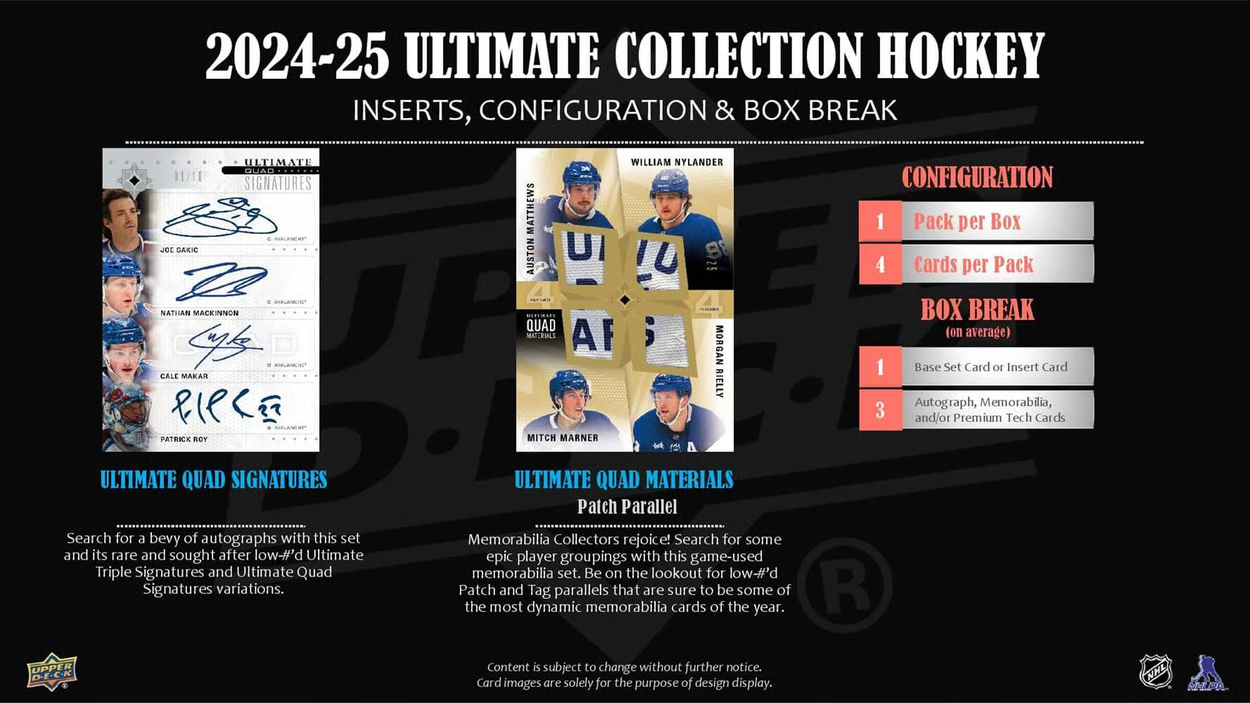 2024-25 Upper Deck NHL Ultimate Collection - Sports Cards Norge
