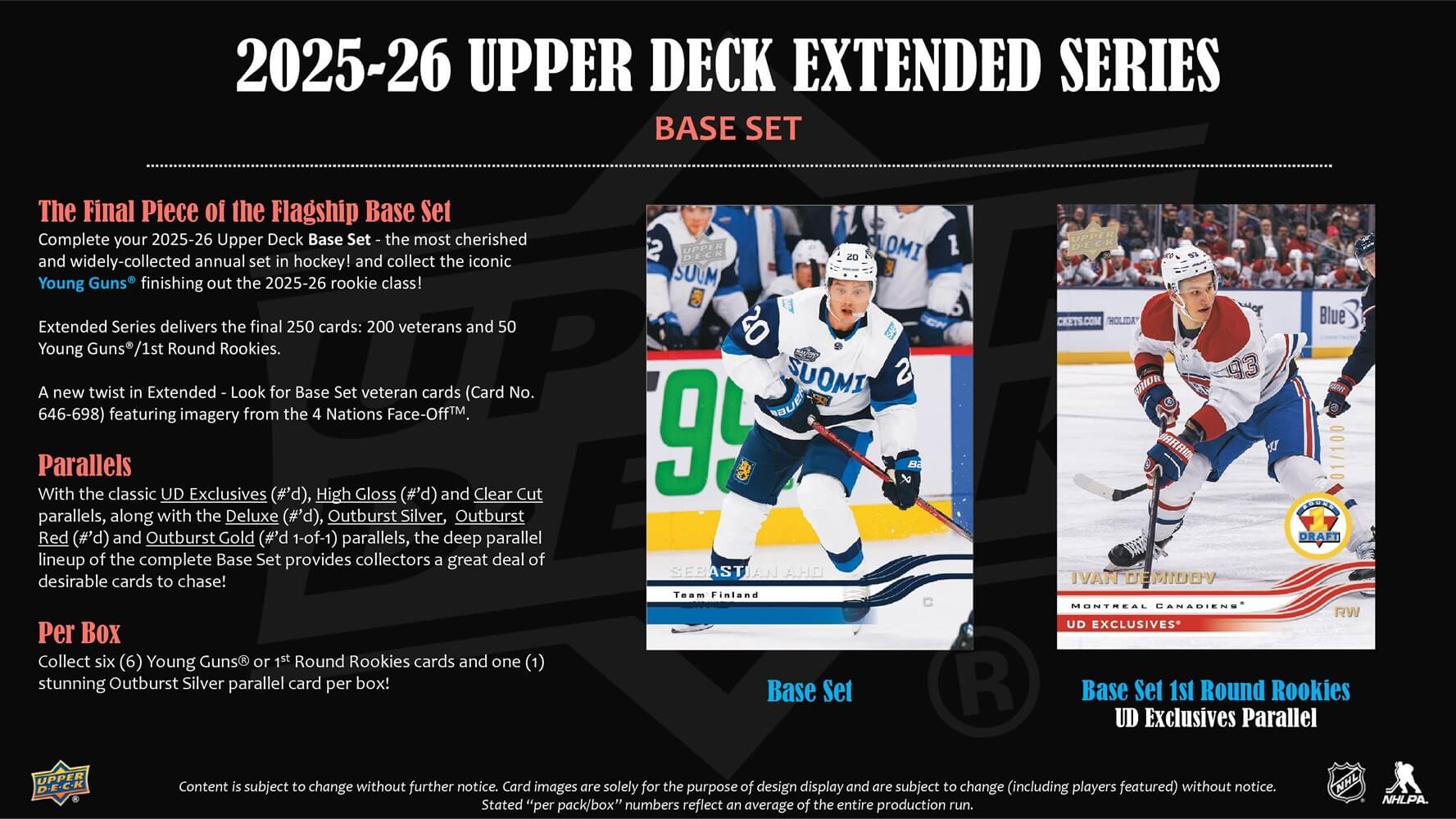 2025-26 Upper Deck NHL Extended Series Hobby