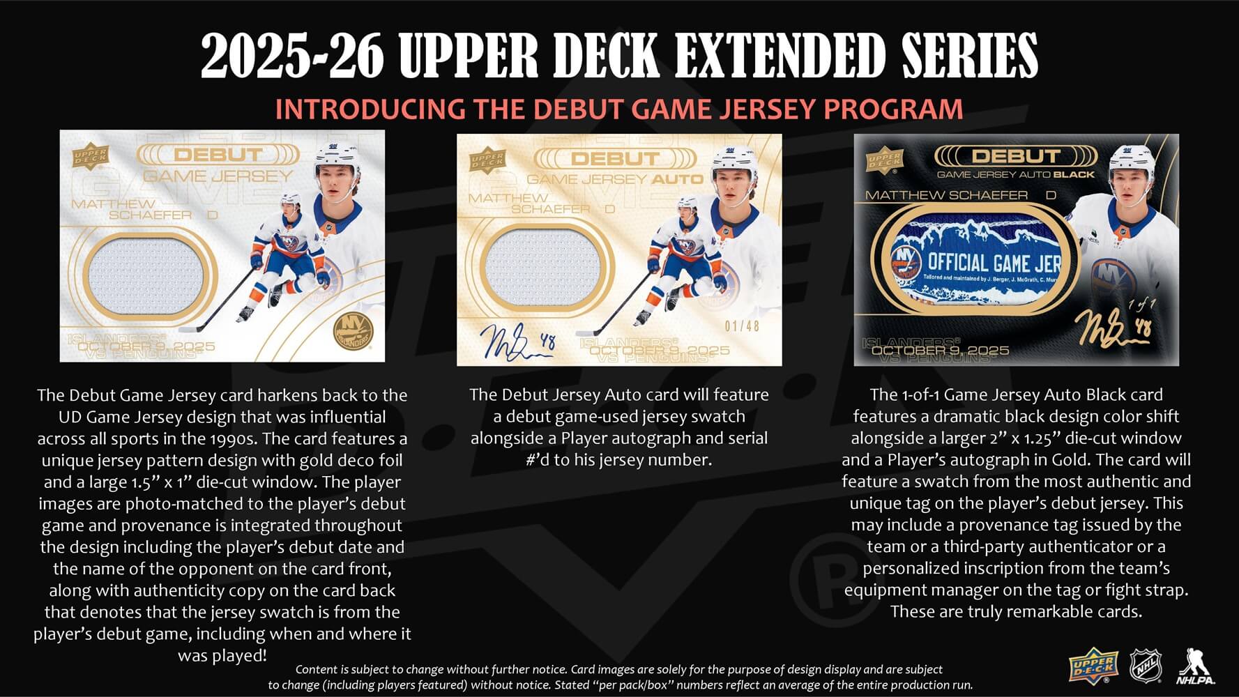 2025-26 Upper Deck NHL Extended Series Hobby