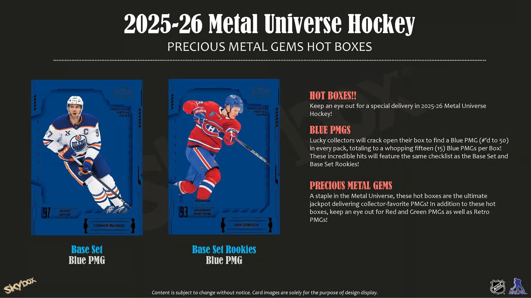 2025-26 Upper Deck NHL Skybox Metal Universe Hobby - Sports Cards Norge