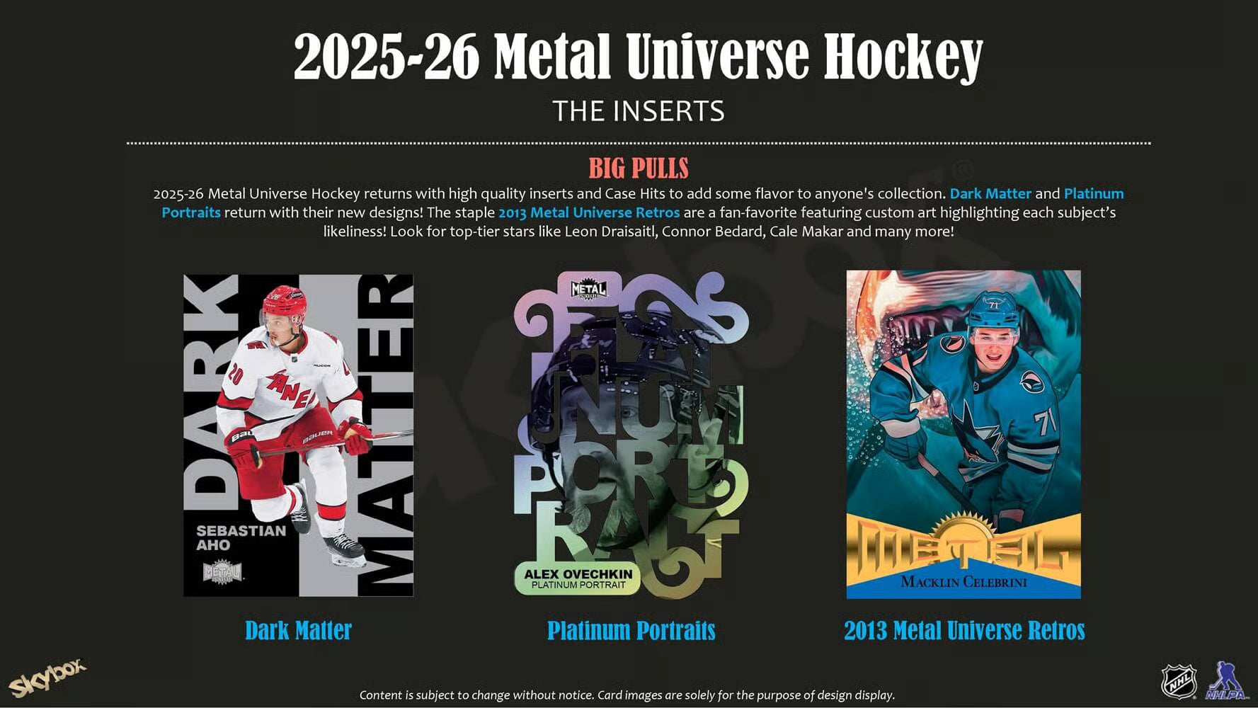2025-26 Upper Deck NHL Skybox Metal Universe Hobby - Sports Cards Norge