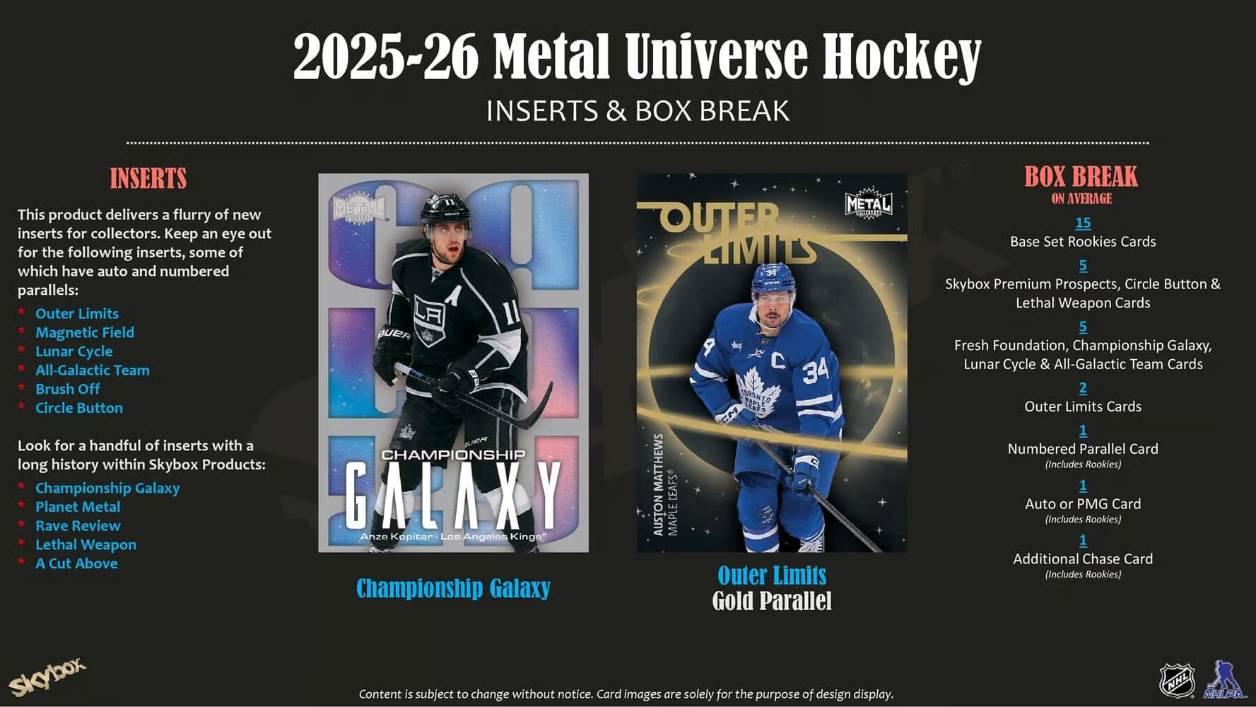 2025-26 Upper Deck NHL Skybox Metal Universe Hobby - Sports Cards Norge