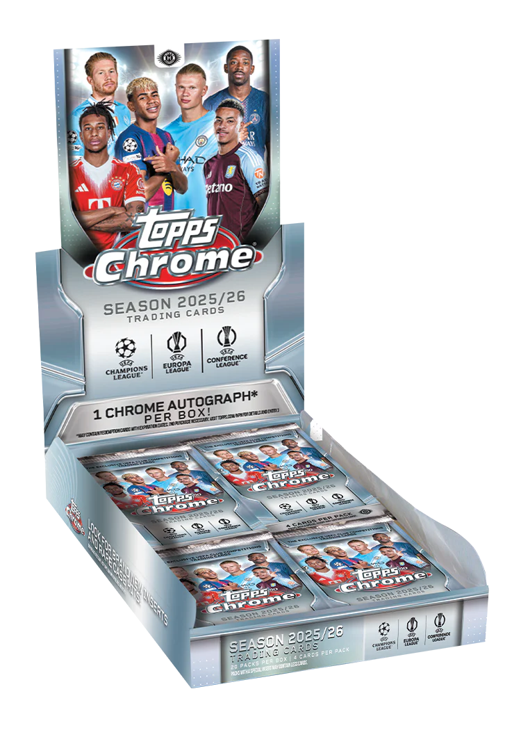 2025-26 Topps Chrome UEFA Hobby - Sports Cards Norge