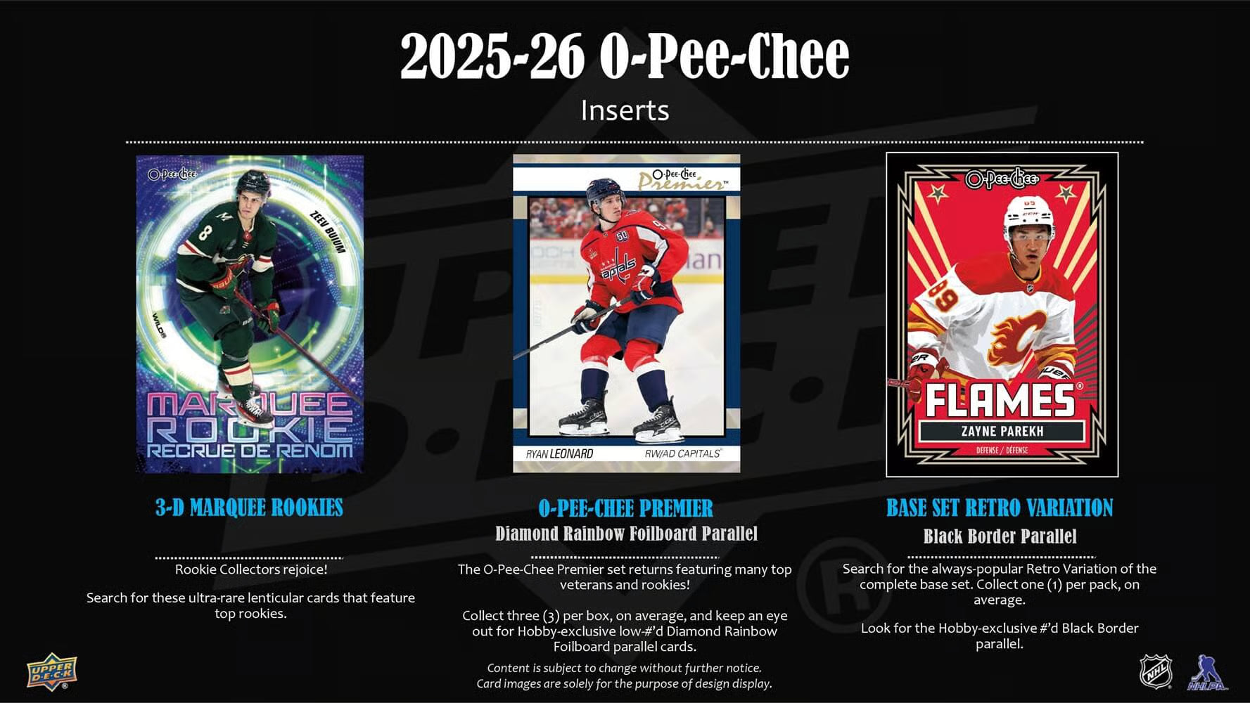 2025-26 Upper Deck NHL O-Pee-Chee Hobby - Sports Cards Norge