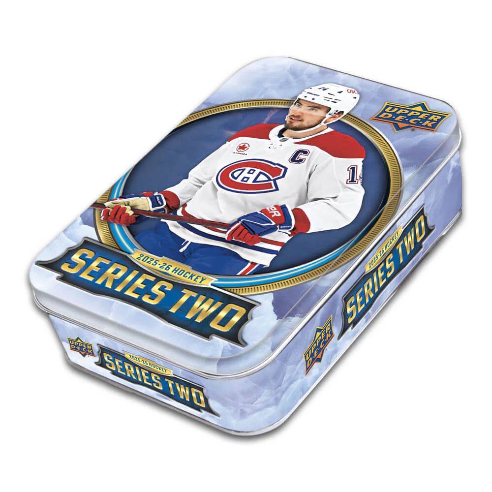 2025-26 Upper Deck NHL Series 2 Tin - Sports Cards Norge
