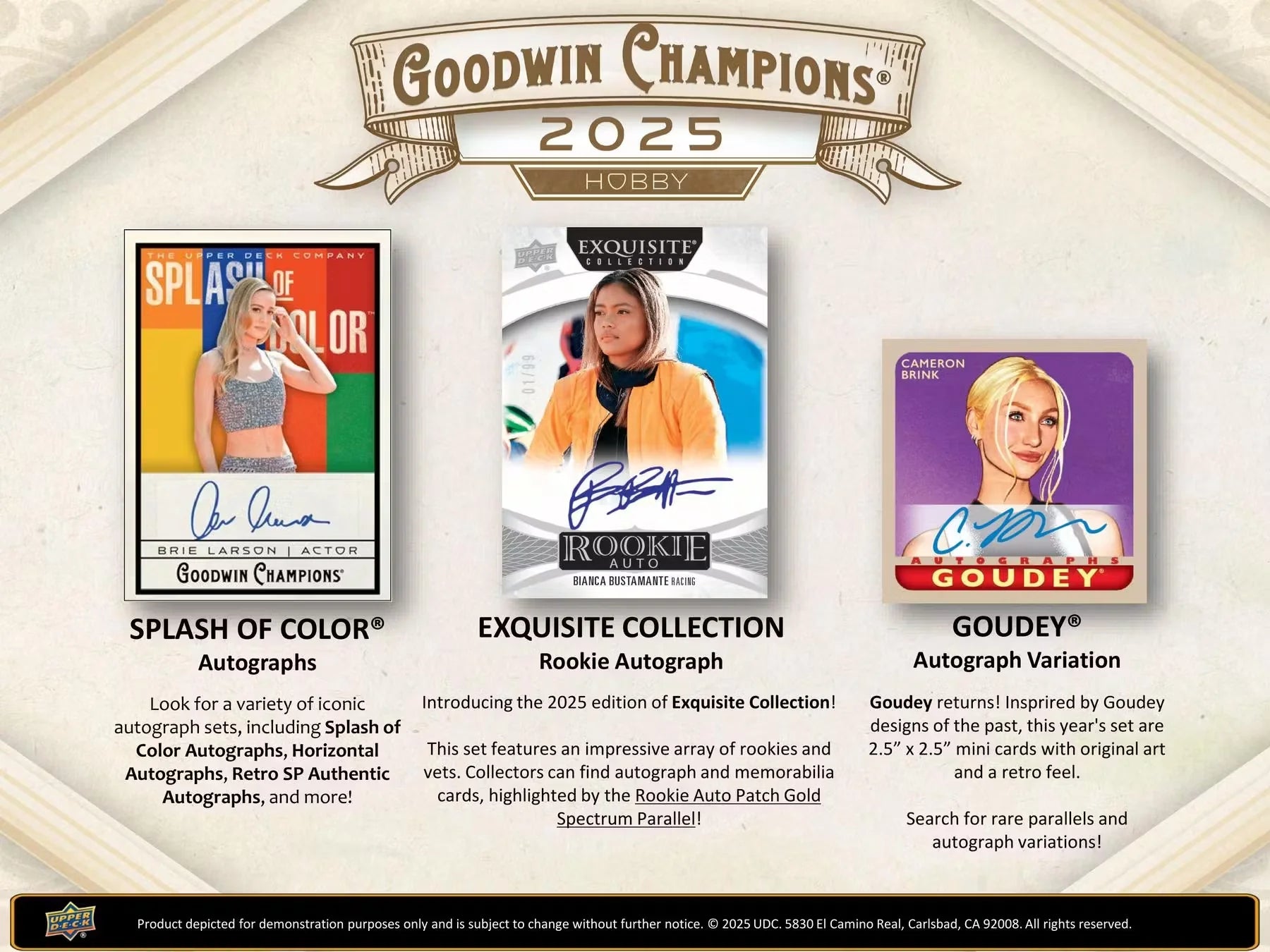 2025 Upper Deck Goodwin Champions Hobby - Sports Cards Norge