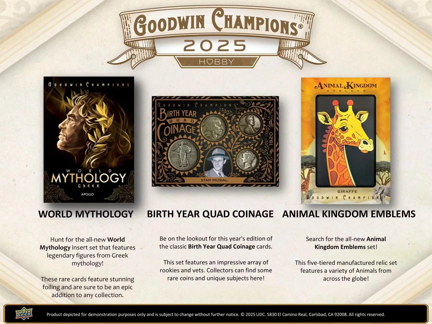 2025 Upper Deck Goodwin Champions Hobby - Sports Cards Norge