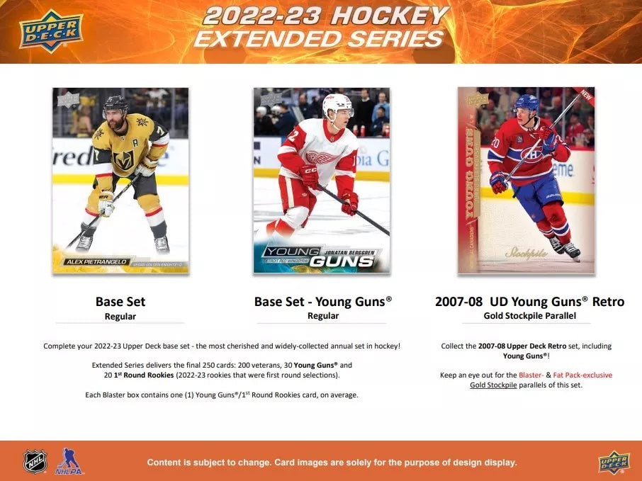 2022-23 Upper Deck NHL Extended Fat Pack