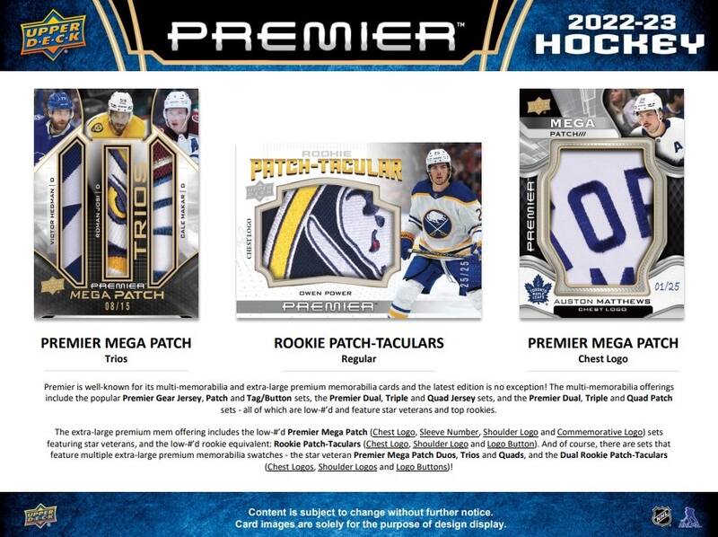 2022-23 Upper Deck NHL Premier - Sports Cards Norge
