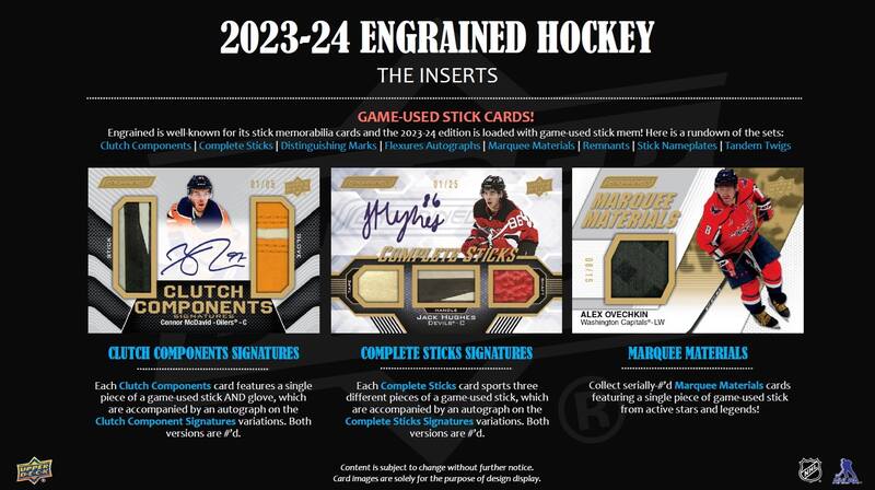 2023-24 Upper Deck NHL Engrained Hobby - Sports Cards Norge