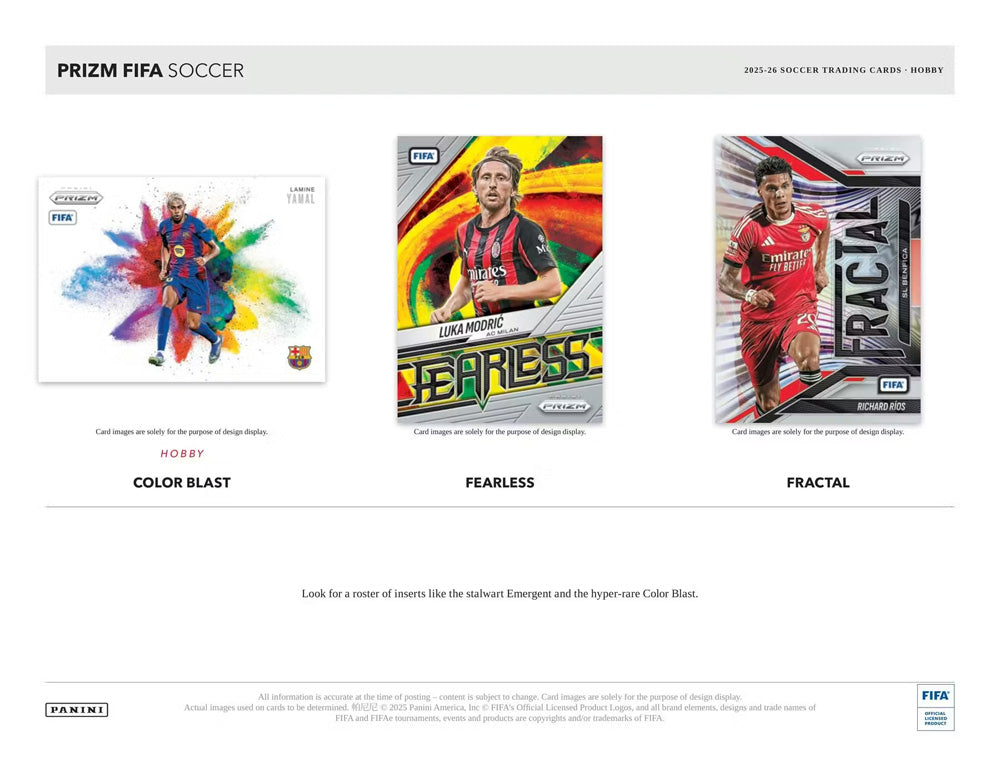 2025-26 Panini Prizm FIFA Hobby - Sports Cards Norge