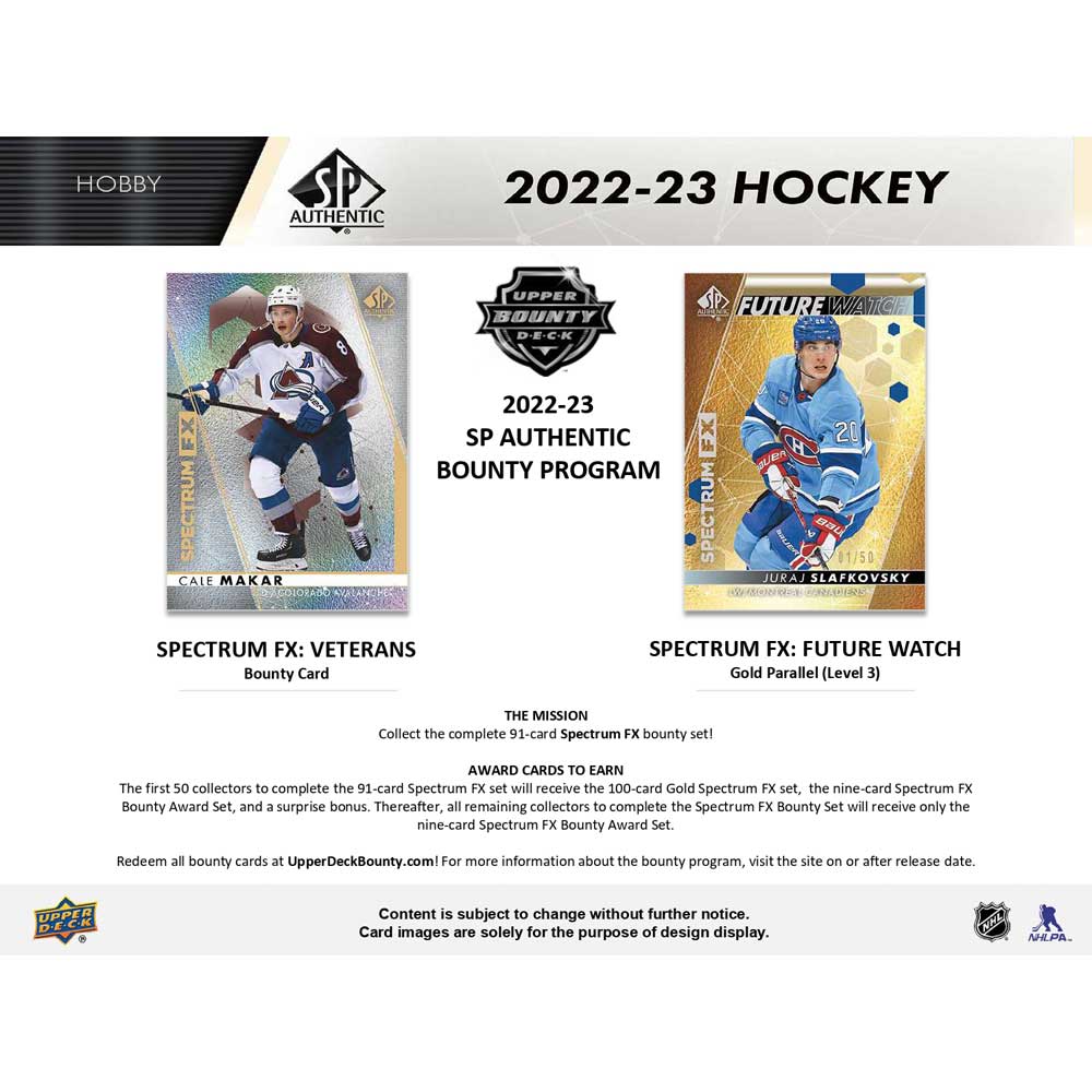 2022-23 Upper Deck NHL SP Authentic Hobby - Sports Cards Norge