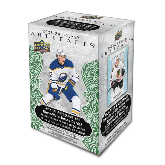 2025-26 Upper Deck NHL Artifacts Blaster Box - Sports Cards Norge