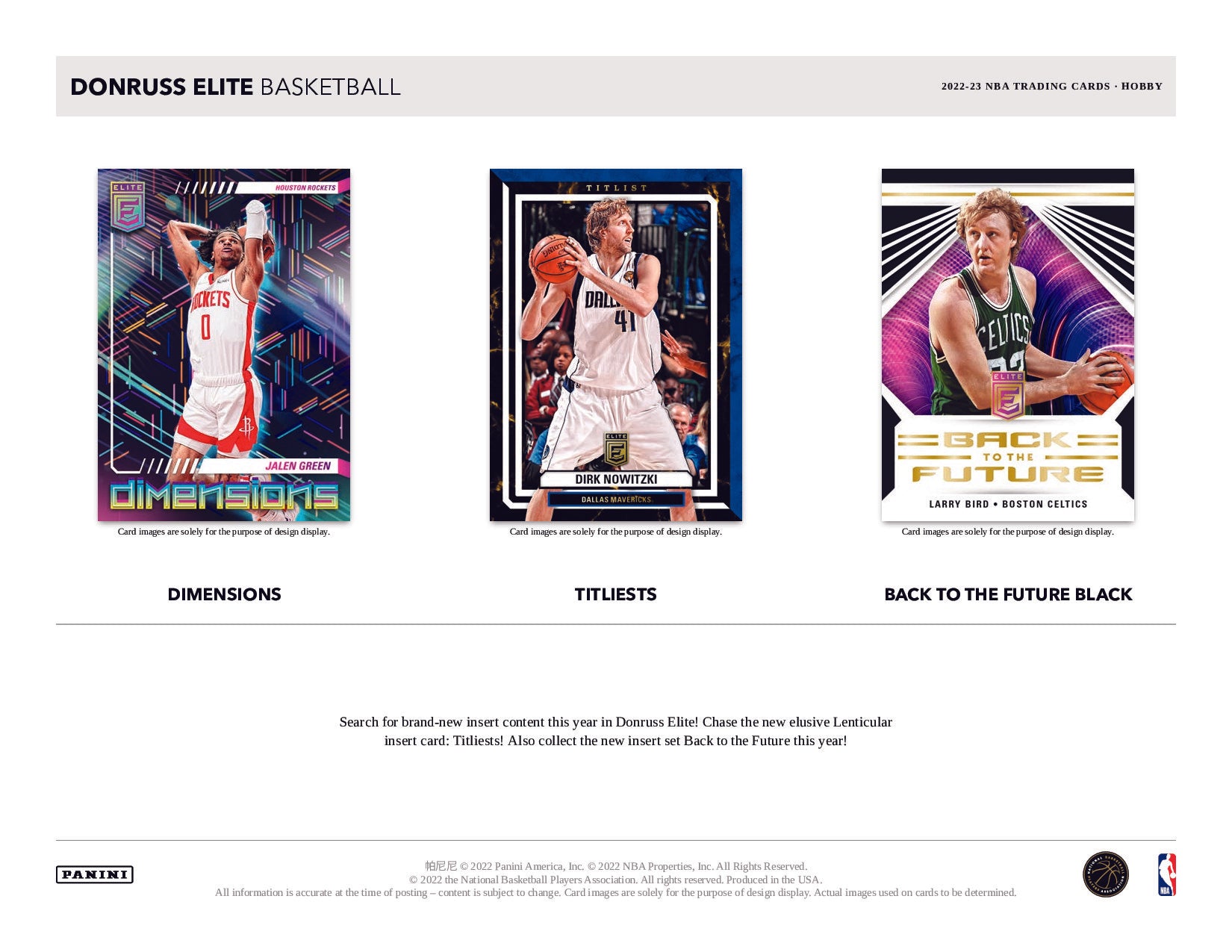 2022-23 Panini Donruss Elite Basketball Hobby - Sports Cards Norge