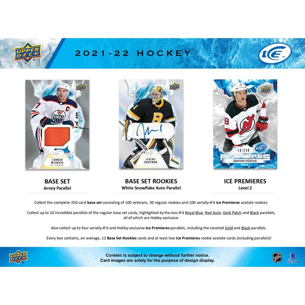 2021-22 Upper Deck NHL ICE Hobby - Sports Cards Norge