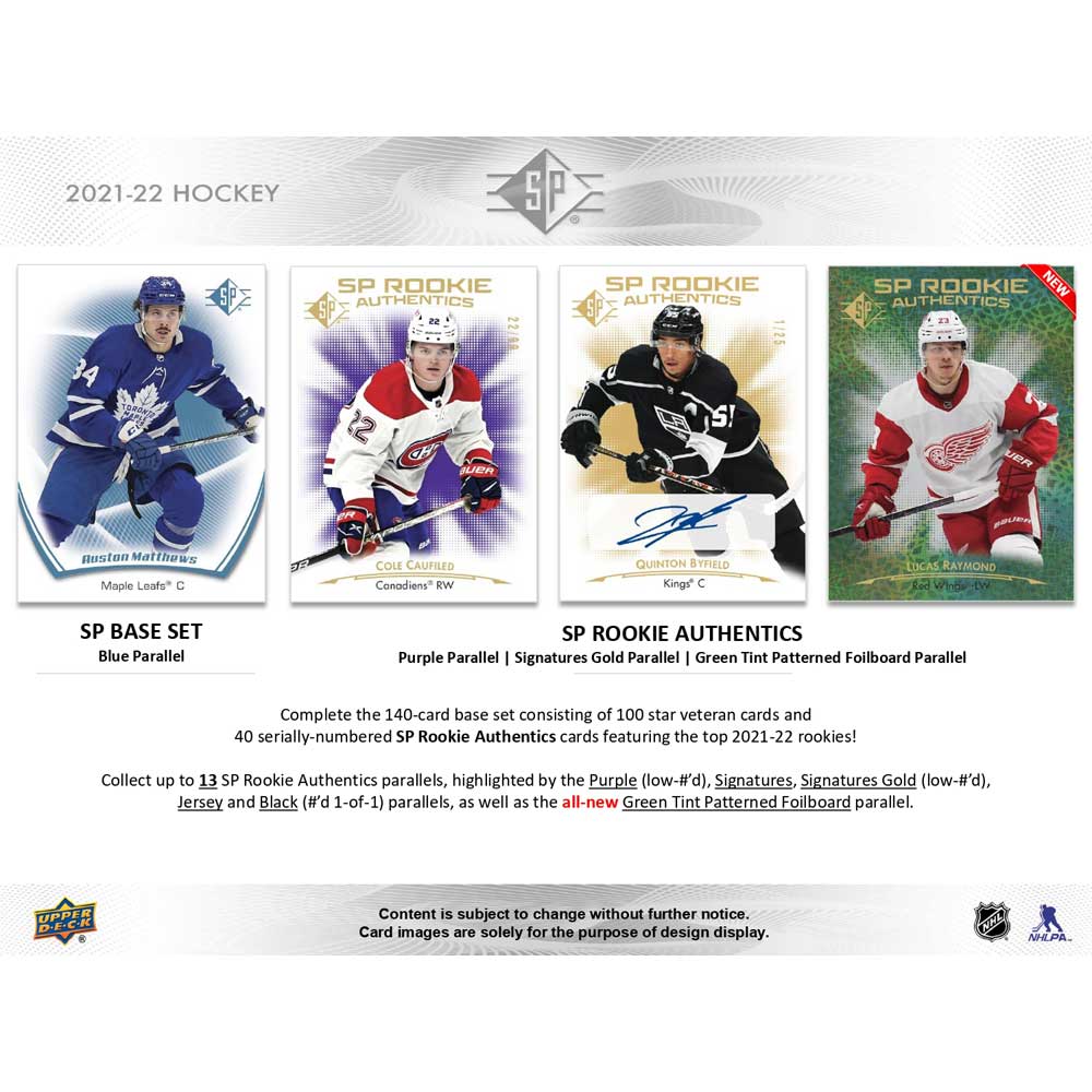 2021-22 Upper Deck NHL SP Blaster Box - Sports Cards Norge