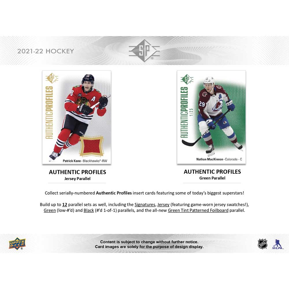 2021-22 Upper Deck NHL SP Blaster Box - Sports Cards Norge