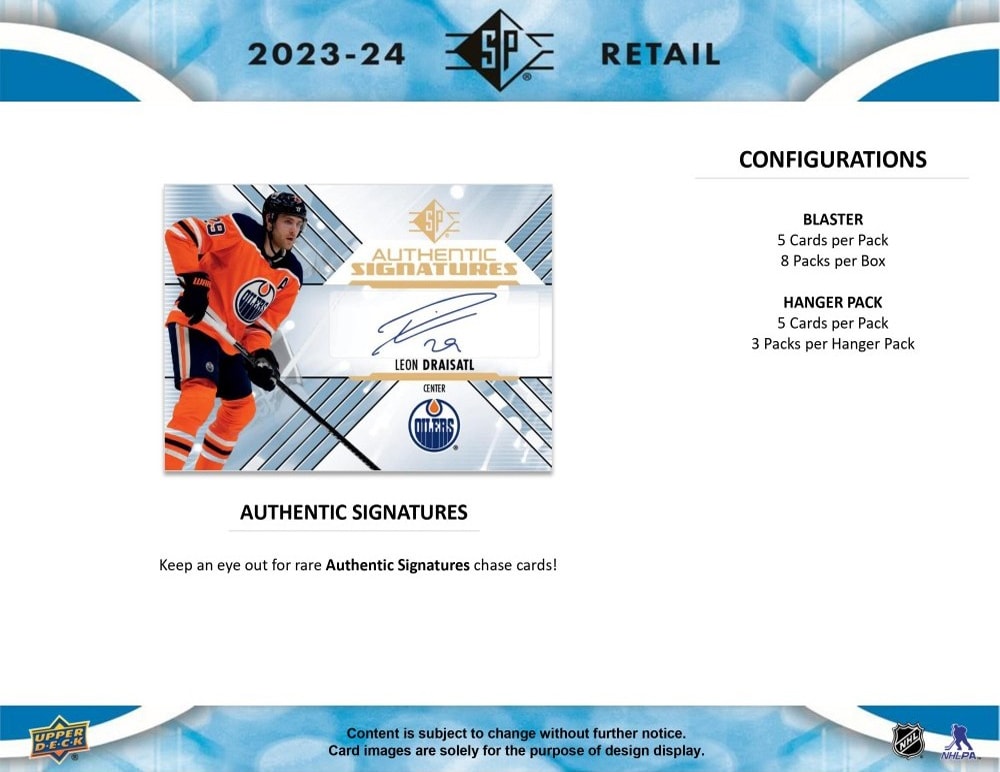 2023-24 Upper Deck SP Hockey Blaster - Sports Cards Norge