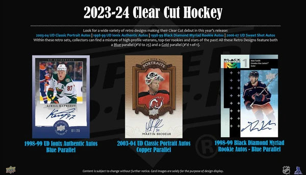 2023-24 Upper Deck NHL Clear Cut Hobby - Sports Cards Norge