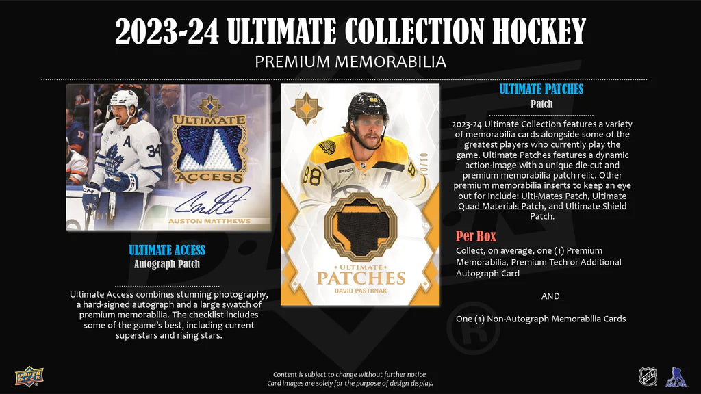 2023-24 Upper Deck NHL Ultimate Collection