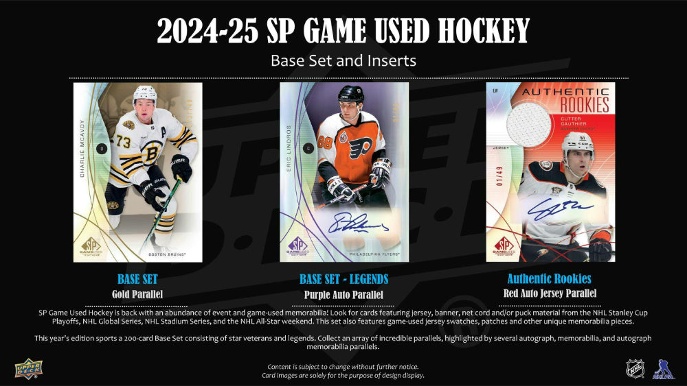 2024-25 Upper Deck NHL SP Game-Used
