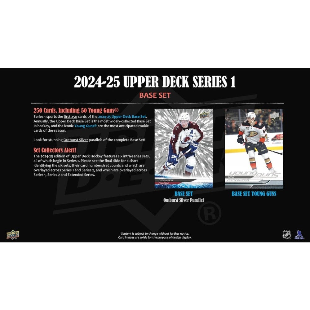 2024-25 Upper Deck NHL Series 1 Blaster Box