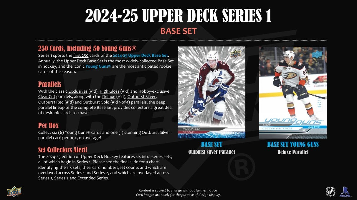 2024-25 Upper Deck NHL Series 1 Hobby - Sports Cards Norge