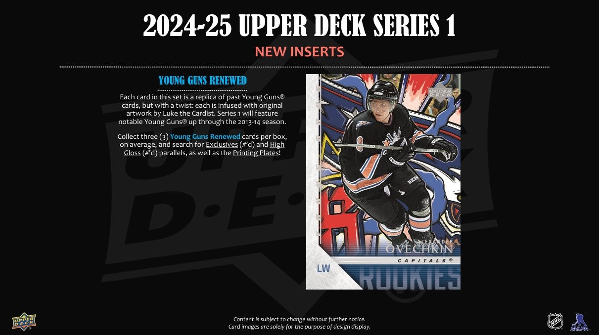 2024-25 Upper Deck NHL Series 1 Hobby - Sports Cards Norge