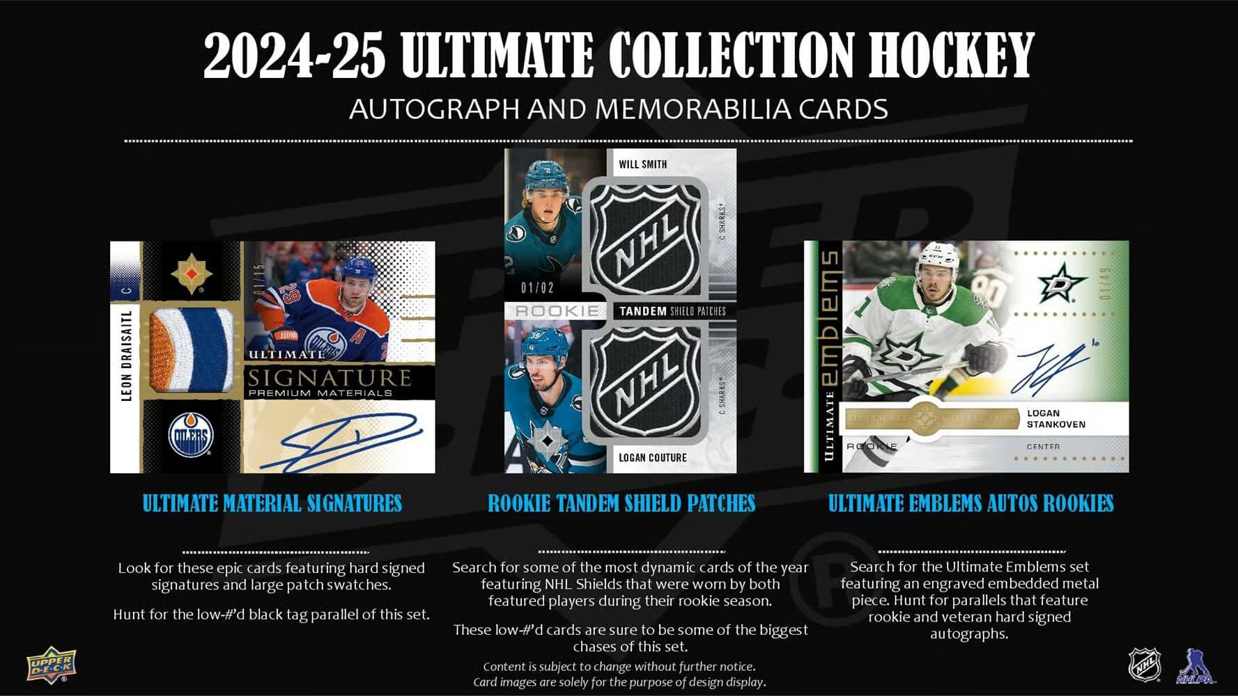 2024-25 Upper Deck NHL Ultimate Collection - Sports Cards Norge