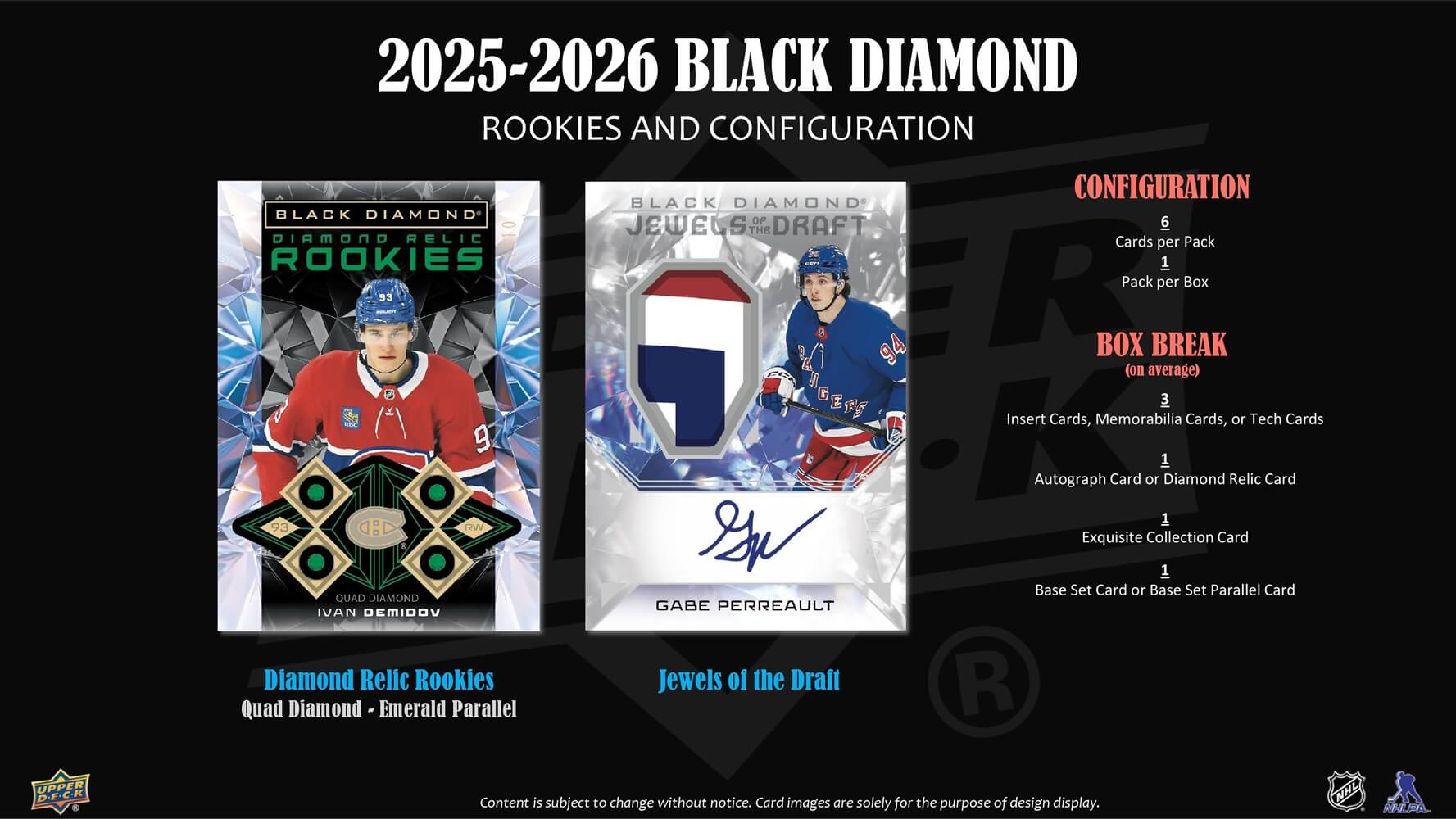 2025-26 Upper Deck NHL Black Diamond Hobby