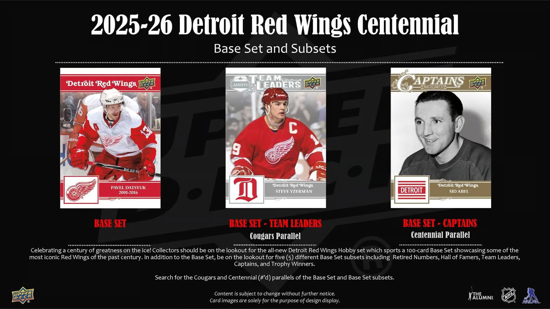 2025-26 Upper Deck NHL Detroit Red Wings Centennial Hobby - Sports Cards Norge
