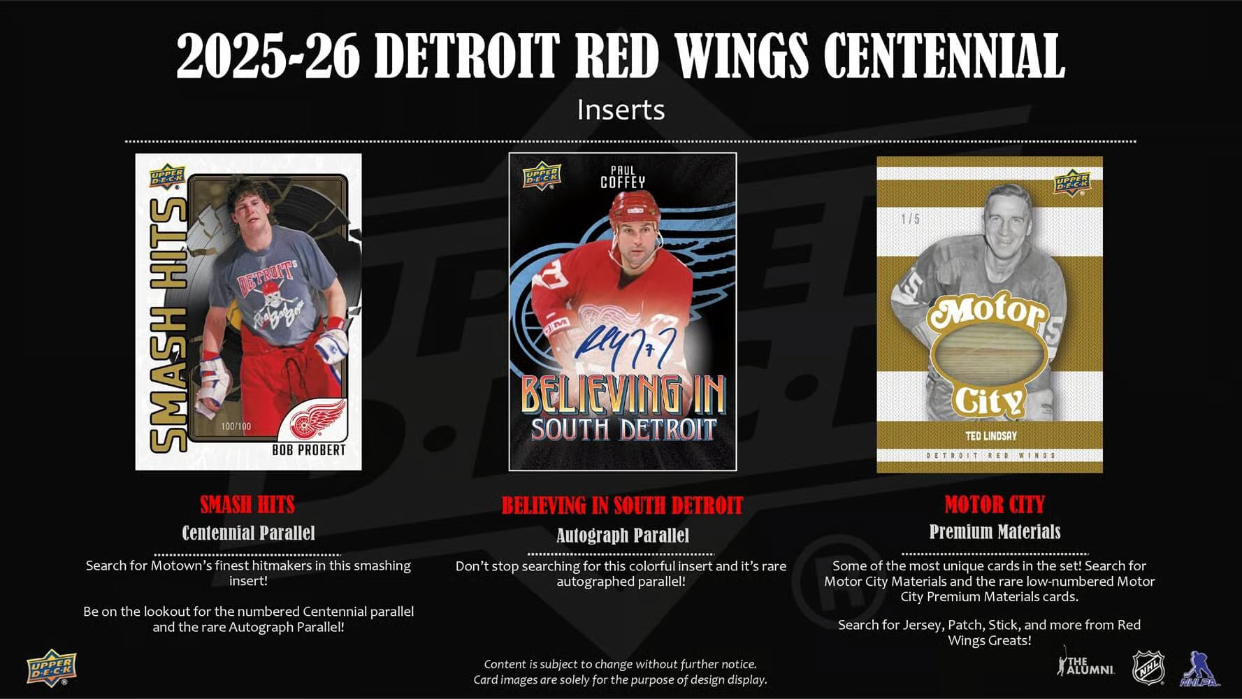 2025-26 Upper Deck NHL Detroit Red Wings Centennial Hobby - Sports Cards Norge
