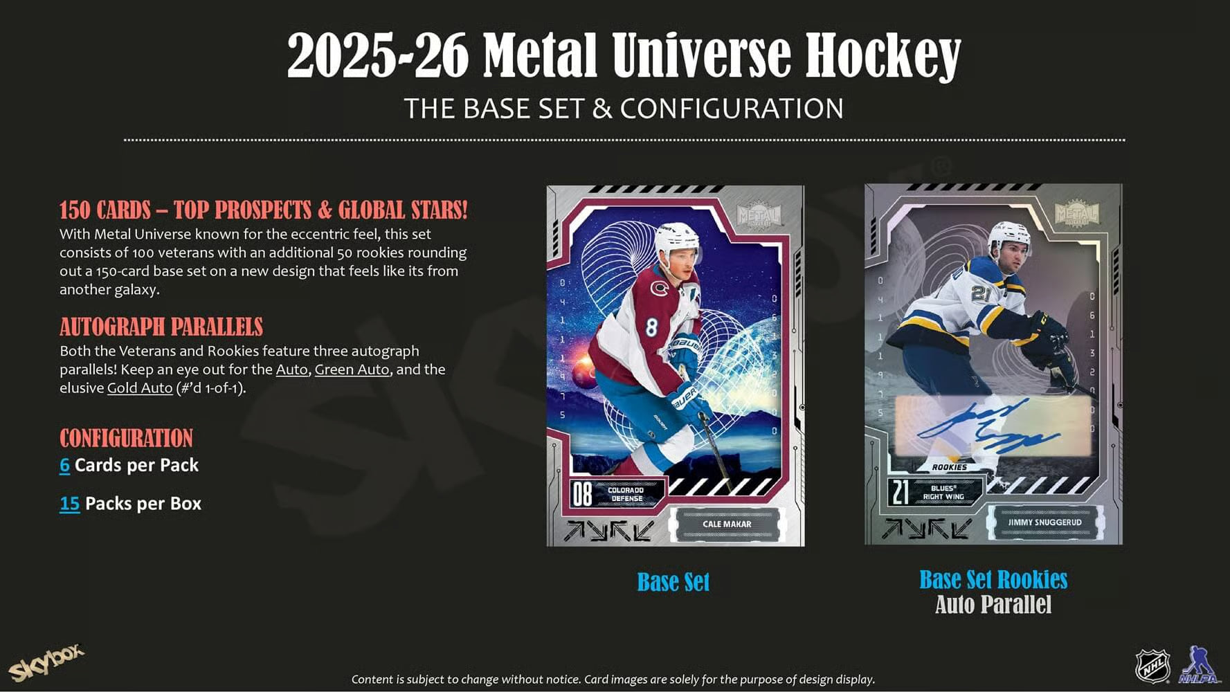 2025-26 Upper Deck NHL Skybox Metal Universe Hobby - Sports Cards Norge