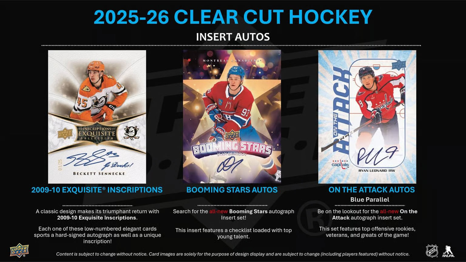 2025-26 Upper Deck NHL Clear Cut Hobby