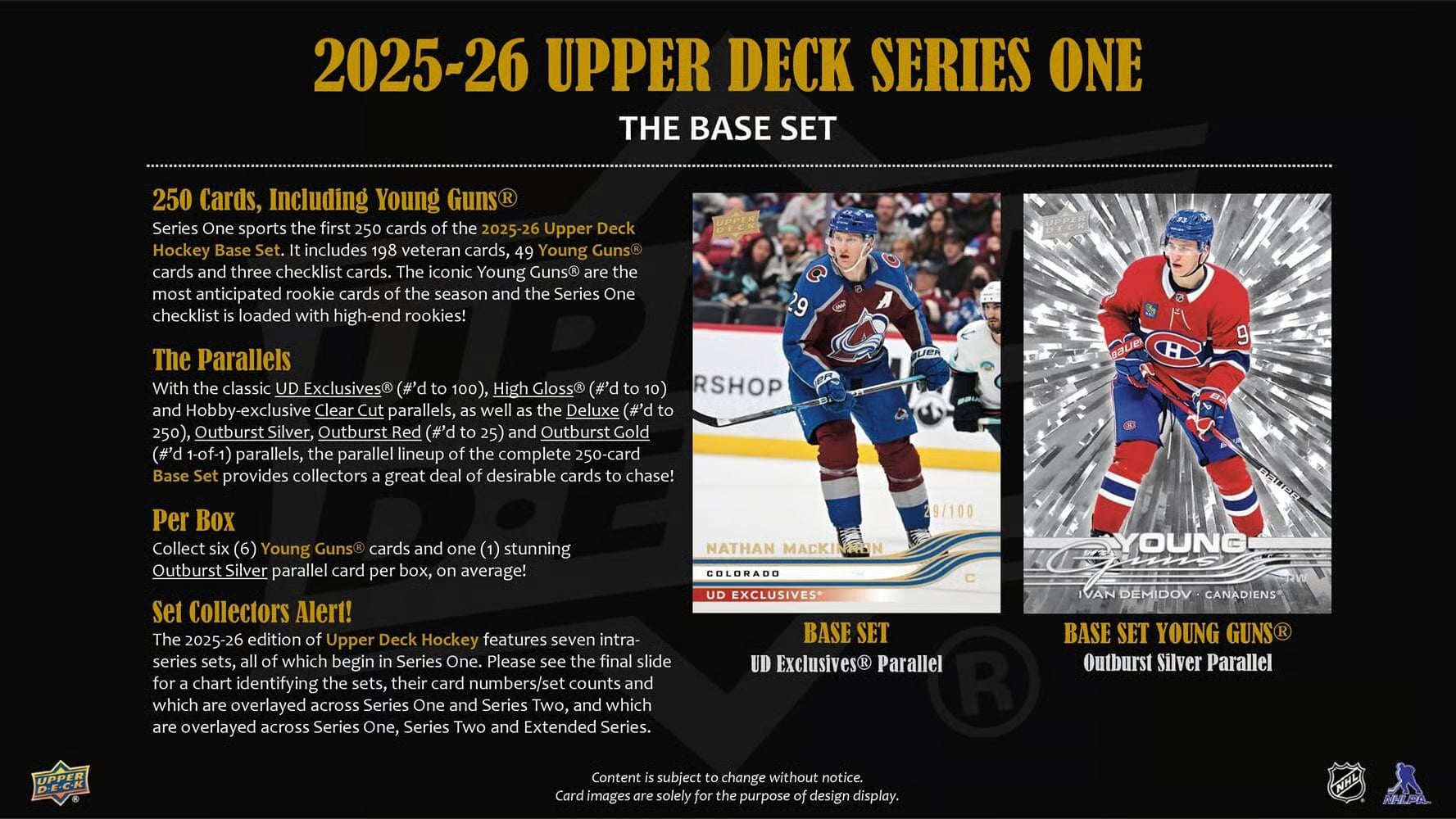 2025-26 Upper Deck NHL Series 1 Hobby - Sports Cards Norge
