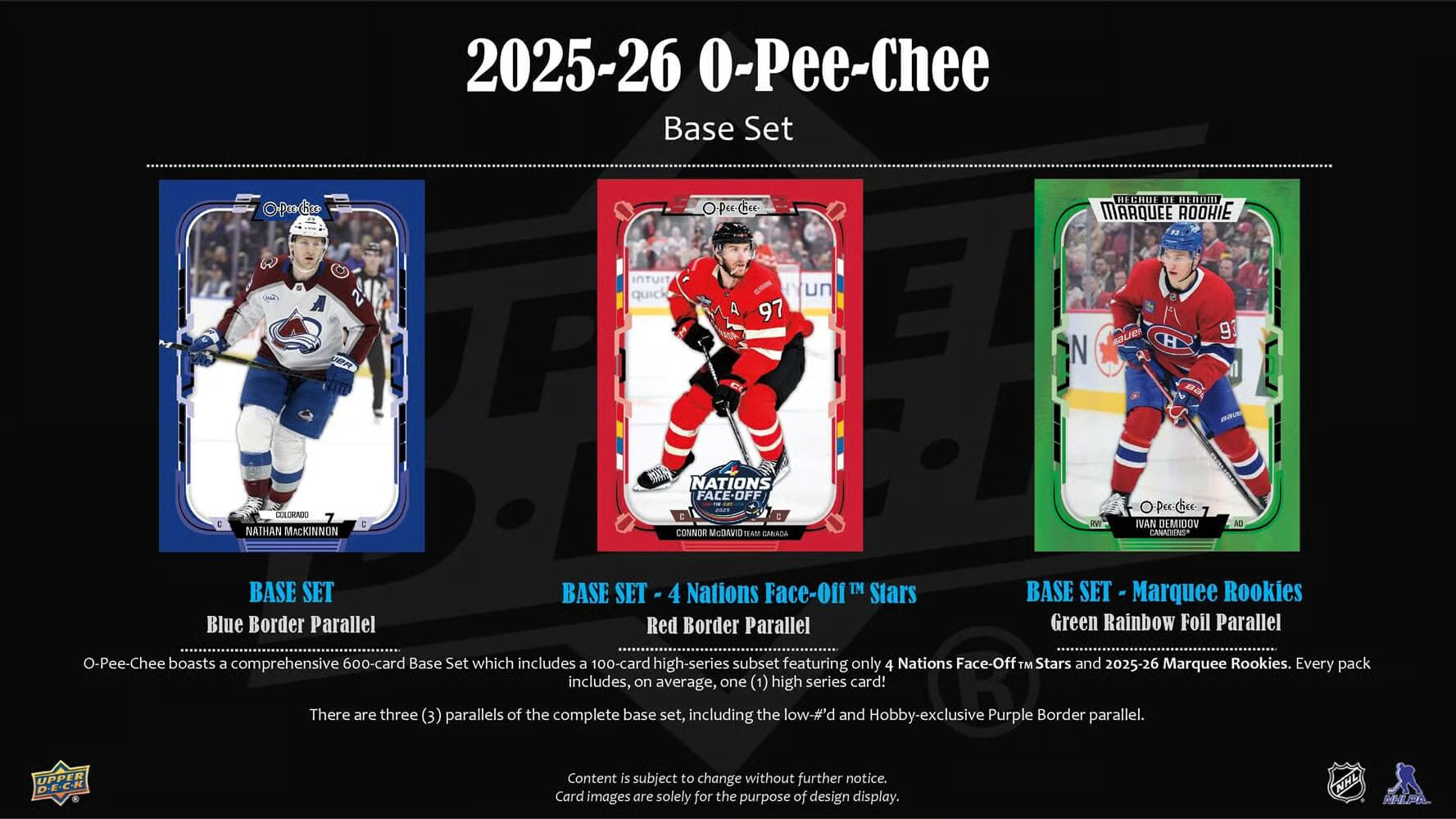 2025-26 Upper Deck NHL O-Pee-Chee Hobby - Sports Cards Norge