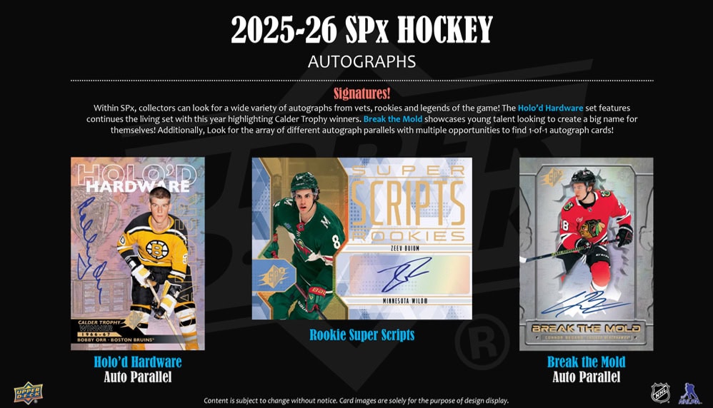 2025-26 Upper Deck NHL SPx Hobby - Sports Cards Norge