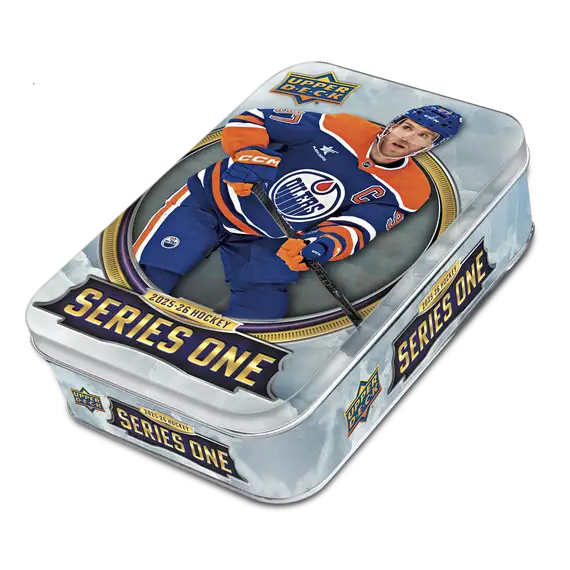 2025-26 Upper Deck NHL Series 1 Tin - Sports Cards Norge
