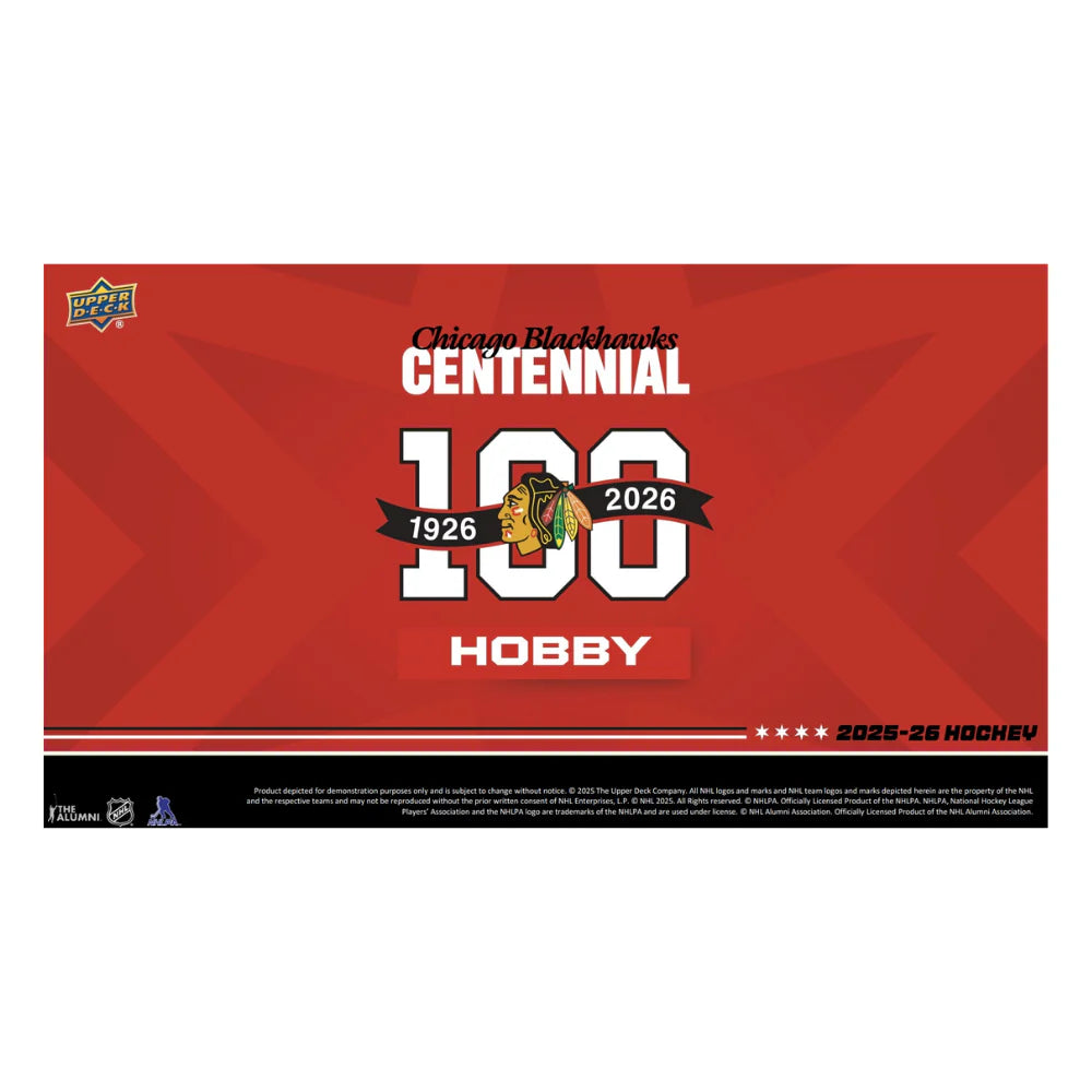 2025-26 Upper Deck NHL Chicago Blackhawks Centennial Hobby - Sports Cards Norge