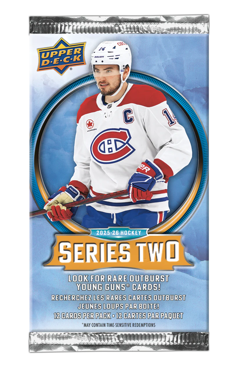 2025-26 Upper Deck NHL Series 2 Blaster Box - Sports Cards Norge