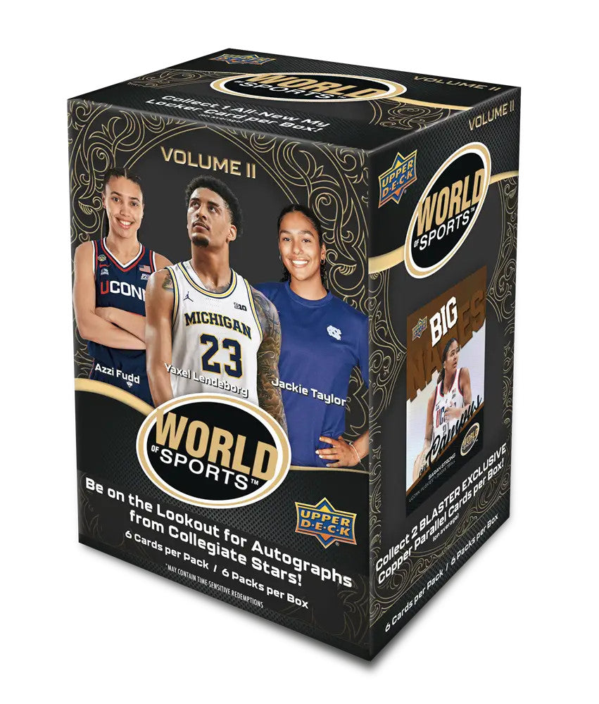 2025 Upper Deck World of Sports Volume 2 Blaster Box - Sports Cards Norge
