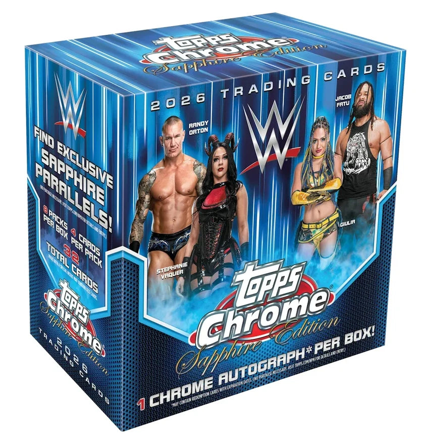 2026 Topps Chrome WWE Sapphire Hobby
