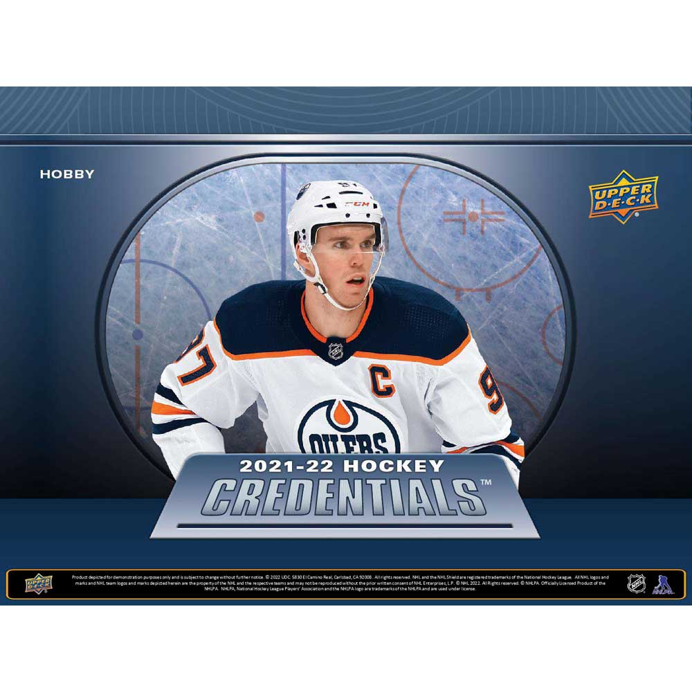 2021-22 Upper Deck NHL Credentials Hobby - Sports Cards Norge